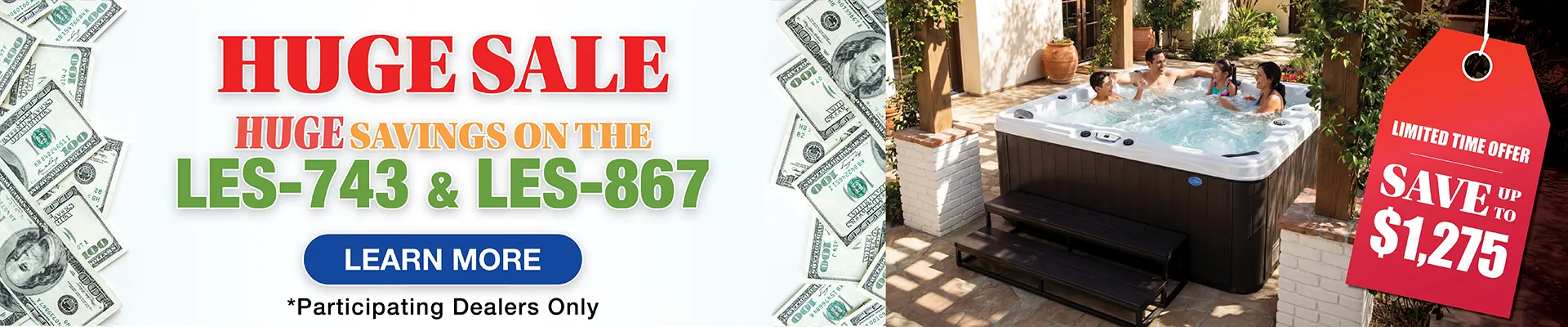 Calspas hot tub being used in a family setting - Westhaven